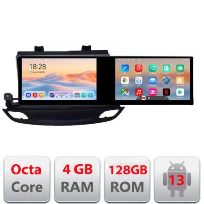 Navigatie Opel Insignia 2018- Kit-insignia19 Edotec 2 ecrane  8 core 4+128 21.6 inch Incell android Wifi 5Ghz gps internet