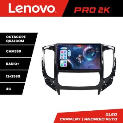 Navigatie Mitsubishi L200 2014-2020 Lenovo Kit-1094 8 core QLED 2K 12+256 360 Android Waze USB Navigatie Internet Youtube Radio