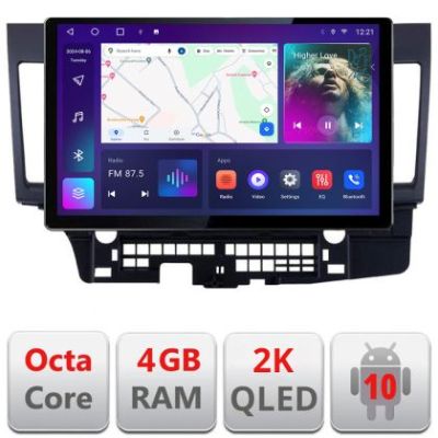 Navigatie dedicata Mitsubishi Lancer N-037 Edonav ecran 13" 2K 4+32 Android Waze USB Navigatie 4G 360 Toslink Youtube Radio KI