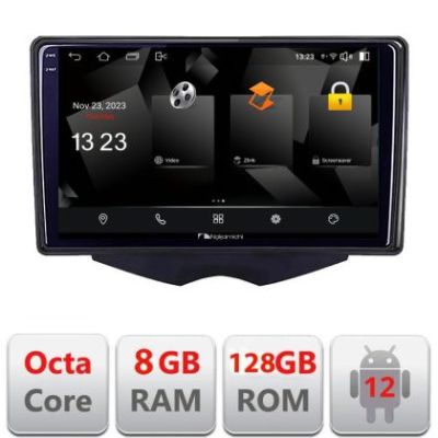 Navigatie Hyundai Veloster Android Octa Core Qualcomm 2K Qled 8+128 DTS DSP 360 4G Optical