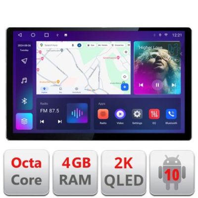 Navigatie Renault Trafic 2008-2012 Quad Core Edonav ecran 13" 2K 4+32 Android Waze USB Navigatie 4G 360 Toslink Youtube Radio