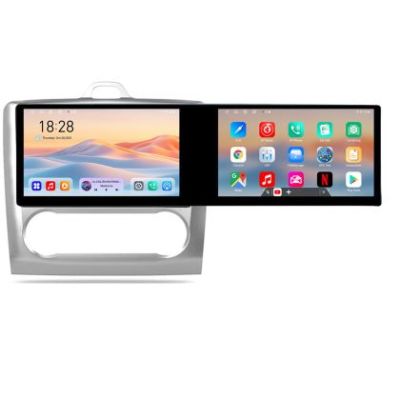 Navigatie Ford Focus clima automata Kit-140-automatic Edotec 2 ecrane  8 core 4+128 21.6 inch Incell android Wifi 5Ghz gps internet