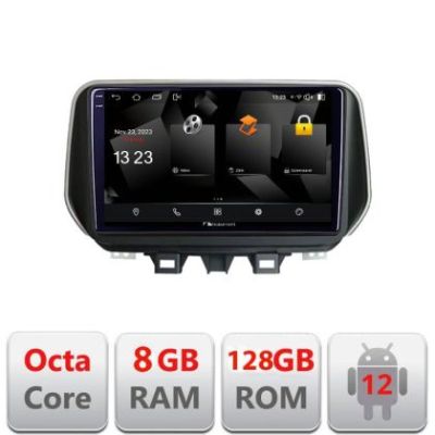 Navigatie Hyundai Tucson 2019 Quad Core 5960Pro-1135 Android Octa Core Qualcomm 2K Qled 8+128 DTS DSP 360 4G Optical