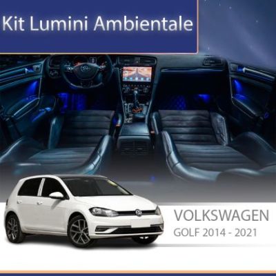 Lumini ambientale VW Golf 7 dedicat control din sistemul original sau telefon