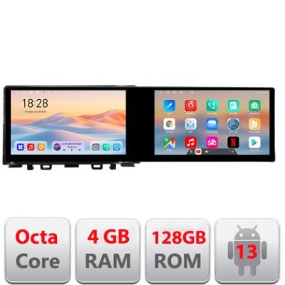 Navigatie Kia Rio 2019- Edotec 2 ecrane  8 core 4+128 21.6 inch Incell android Wifi 5Ghz gps internet  kit-rio-2020-