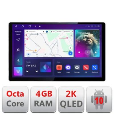 Navigatie dedicata Seat Leon 2005-2012 N-leon05 Edonav ecran 13" 2K 4+32 Android Waze USB Navigatie 4G 360 Toslink Youtube Rad