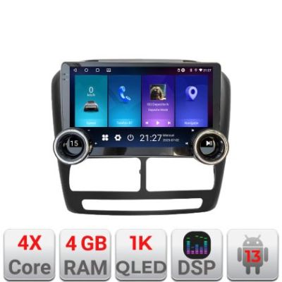 Navigatie Fiat Doblo 2010-2017 Kit-DOBLO10 Edotec  4+64 10.5 inch Incell 1K android Wifi 5Ghz gps internet