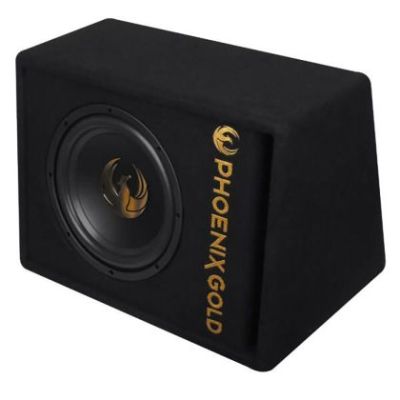 Subwoofer activ Phoenix Gold, difuzor 10", 200 W RMS, 800 W MAX, kit de cabluri incluse