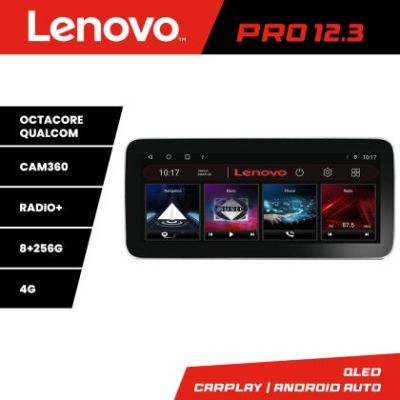Navigatie Fiat Tipo 2020- Lenovo PRO 8+256 12.3 inch qled android 4G DSP gps internet  Kit-tipo2022