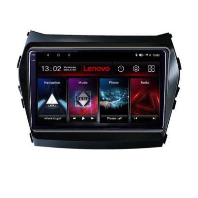 Navigatie Hyundai Santa Fe IX45 2012-2017 Lenovo Kit-209 8 core QLED 2K 8+256 360 Android Waze USB Navigatie Internet Youtube Radio