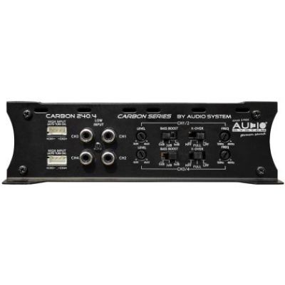 Amplificator Audio System CARBON-250.4, 4 x 110 sau 2 x 200 watts, in 2 sau 4 ohm, clasa AB