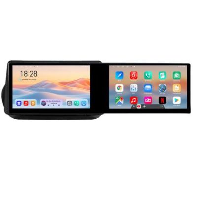 Navigatie Peugeot Bipper, CitroenNemo, Fiat Qubo 2008-2017 Edotec 2 ecrane  8 core 4+128 21.6 inch Incell android Wifi 5Ghz gps internet  Kit-bipper v1