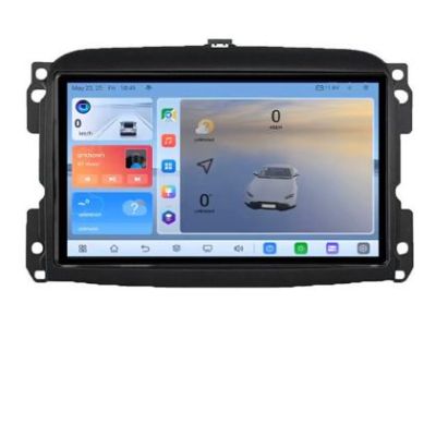 Navigatie Fiat 500L 2012-2017 C-500L Android 8 Core 2.2 Ghz 8+128 Qled 1K ADAS 4G LTE GPS 360 KIT-500L+EDT-E410V3