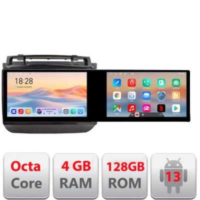 Navigatie VW Touareg 2012-2019 Kit-1142 Edotec 2 ecrane  8 core 4+128 21.6 inch Incell android Wifi 5Ghz gps internet