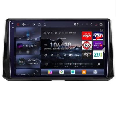 Navigatie Toyota Corolla 2019- Edotec Kit-388-levin 8 core QLED 2K 16+512GB 360 Android Waze USB Navigatie Internet Youtube Radio