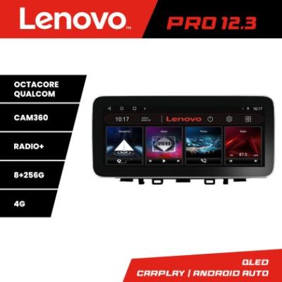 Navigatie Kia Stonic 2016-2020 Lenovo PRO 8+256 12.3 inch qled android 4G DSP gps internet  Kit-Stonic