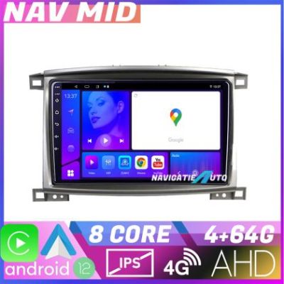 Navigatie Toyota Land Cruiser L100 2002 2008 KIT L100 EDOTEC-LITE Android Ecran 720P Octa Core 4 64 Carplay