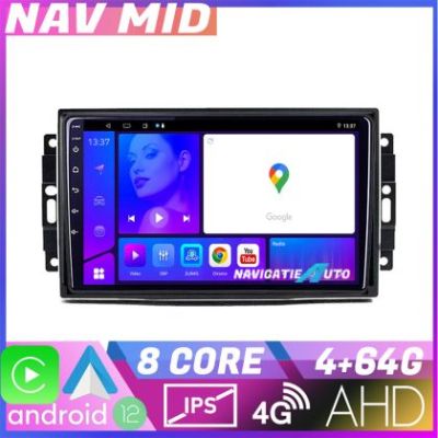 Navigatie Chrysler Jeep KIT 202 EDOTEC-LITE Android Ecran 720P Octa Core 4 64 Carplay v3