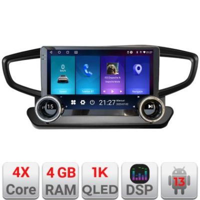 Navigatie Hyundai Ioniq 2016-2020 Edotec  4+64 10.5 inch Incell 1K android Wifi 5Ghz gps internet  KIT-ioniq