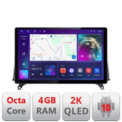 Navigatie dedicata BMW X5 X6 2009-2014 CIC Edonav ecran 13" 2K 4+32 Android Waze USB Navigatie 4G 360 Toslink Youtube Radio KI