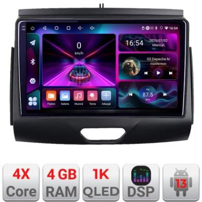 Navigatie Ford Ranger 2015- cu cd Android radio gps internet 4+64 InCell Display 1K Kit-574-2020+EDT-E209-RK
