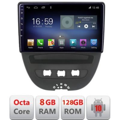 Navigatie Citroen C1 Peugeot 107 Toyota Aygo 2005-2014 Android radio gps internet  Octa Core 8+128 LTE KIT-C1+EDT-E610