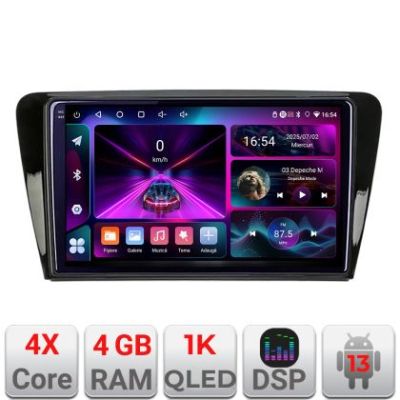 Navigatie Skoda Rapid Seat Toledo 2013+ Android radio gps internet 4+64 InCell Display 1K Kit-rapid+EDT-E209-RK V1