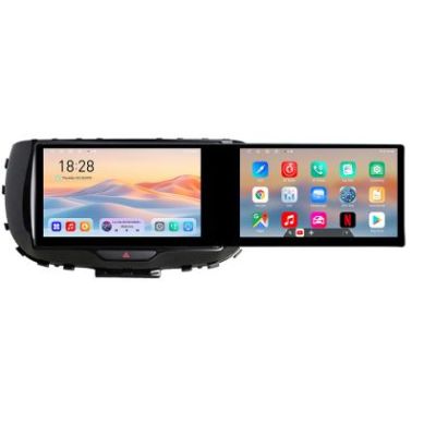 Navigatie Kia Soul 2020- Kit-soul Edotec 2 ecrane  8 core 4+128 21.6 inch Incell android Wifi 5Ghz gps internet