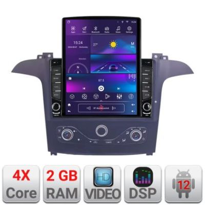 Navigatie Ford S-max 2006-2014 dedicata Android radio gps internet quad core 2+32 ecran vertical 9.7" KIT-smax-navi+EDT-E708