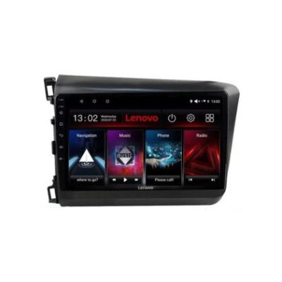 Navigatie Honda Civic 2012-2015 Lenovo Kit-132 8 core QLED 2K 4+64 360 Android Waze USB Navigatie Internet Youtube Radio
