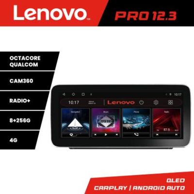 Navigatie Peugeot 2008 2020- Lenovo PRO 8+256 12.3 inch qled android 4G DSP gps internet  Kit-209-2020