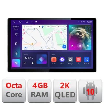 Navigatie dedicata Honda Civic 2016-2020 Edonav ecran 13" 2K 4+32 Android Waze USB Navigatie 4G 360 Toslink Youtube Radio KIT-