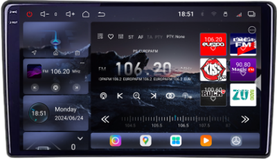 Navigatie Ford Transit 2019- varianta cu ecran de fabrica Android radio gps internet 8 core QLED 2K 16+512GB 360 Edotec