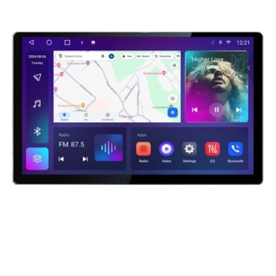 Navigatie dedicata Dacia Duster dupa 2019 N-199 Edonav ecran 13" 2K 4+32 Android Waze USB Navigatie 4G 360 Toslink Youtube Rad