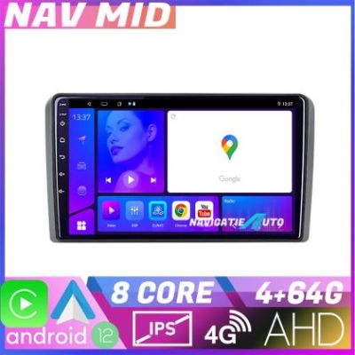 Navigatie Audi A3 8P Octa Core KIT 049 EDOTEC-LITE Android Ecran 720P Octa Core 4 64 Carplay
