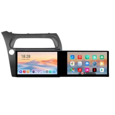 Navigatie Honda Civic Hatchback 2006-2012 Kit-hatchback Edotec 2 ecrane  8 core 4+128 21.6 inch Incell android Wifi 5Ghz gps internet et GPS WIF