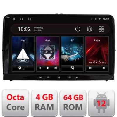 Navigatie dedicata VW Skoda Seat Edotec VW PRO ecran 9" Qled Android 8 core 4+64 4G DSP 360 Wifi radio usb BT GPS carplay android auto