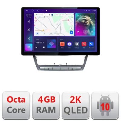 Navigatie dedicata Skoda Octavia 2 2005-2013 N-005 Edonav ecran 13" 2K 4+32 Android Waze USB Navigatie 4G 360 Toslink Youtube