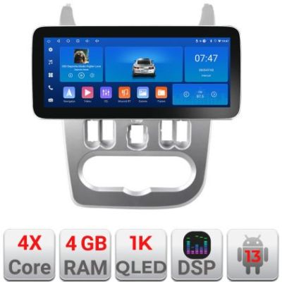 Navigatie Dacia Duster 2010-2012 K-099 Edotec 4+64 12.3 inch Incell 1K android Wifi 5Ghz gps internet