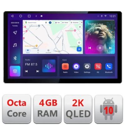 Navigatie dedicata Toyota Auris 2007-2013 N-auris-2013 Edonav ecran 13" 2K 4+32 Android Waze USB Navigatie 4G 360 Toslink Yout