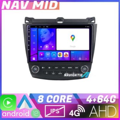 Navigatie Honda Accord 2004 2008 KIT ACCORD EDOTEC-LITE Android Ecran 720P Octa Core 4 64 Carplay