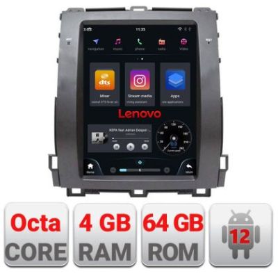 Navigatie Toyota Prado J120 low tip tesla radio gps internet Qualcomm 8X 8+128 360 4G carplay android auto  kit-tesla-456-low v1