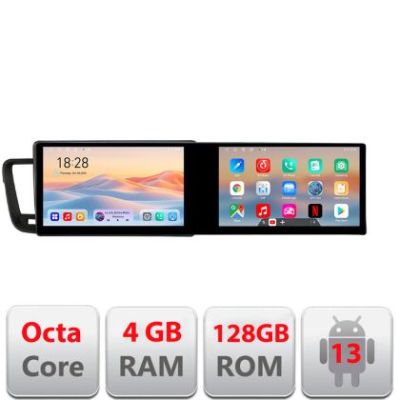 Navigatie Peugeot 508 Kit-5637 Edotec 2 ecrane  8 core 4+128 21.6 inch Incell android Wifi 5Ghz gps internet