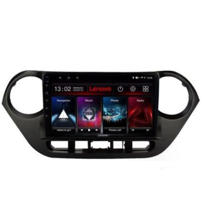 Navigatie Hyundai I10 2013-2019 Lenovo Kit-HY38 8 core QLED 2K 8+256 360 Android Waze USB Navigatie Internet Youtube Radio