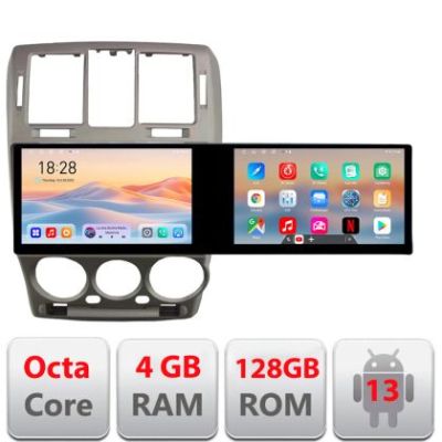 Navigatie Hyundai Getz 2002-2010 Edotec 2 ecrane  8 core 4+128 21.6 inch Incell android Wifi 5Ghz gps internet  kit-getz