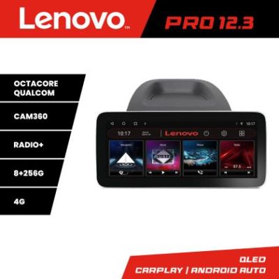 Navigatie Ford Fiesta K-256 Lenovo PRO 8+256 12.3 inch qled android 4G DSP gps internet  8Core