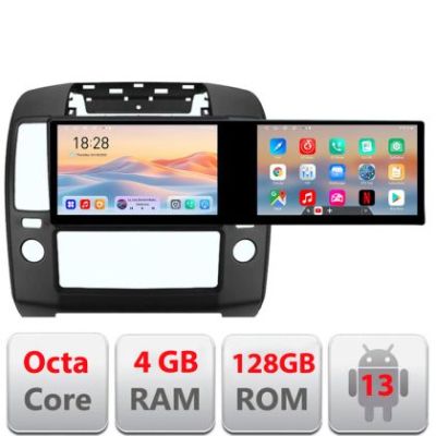 Navigatie Nissan Navara Pathfinder 2005-2010 Kit-nav5 Edotec 2 ecrane  8 core 4+128 21.6 inch Incell android Wifi 5Ghz gps internet