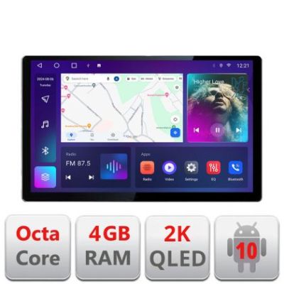 Navigatie dedicata VW Golf6 2009-2013 N-GOLF6 Edonav ecran 13" 2K 4+32 Android Waze USB Navigatie 4G 360 Toslink Youtube Radio