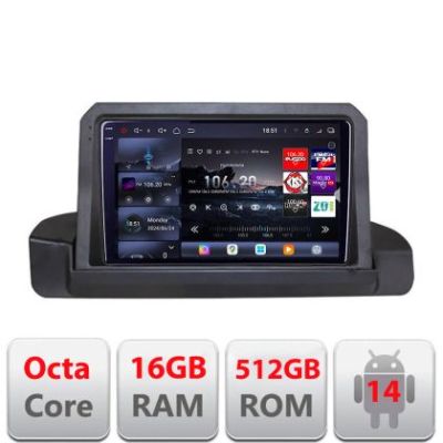 Navigatie BMW Seria 3 E90 fara ecran de fabrica 2005-2012 8 core QLED 2K 16+512GB 360 Android Waze USB Navigatie Internet Youtube Radio Edotec