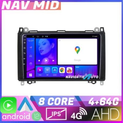 Navigatie Mercedes VW KIT 068 EDOTEC-LITE Android Ecran 720P Octa Core 4 64 Carplay v1
